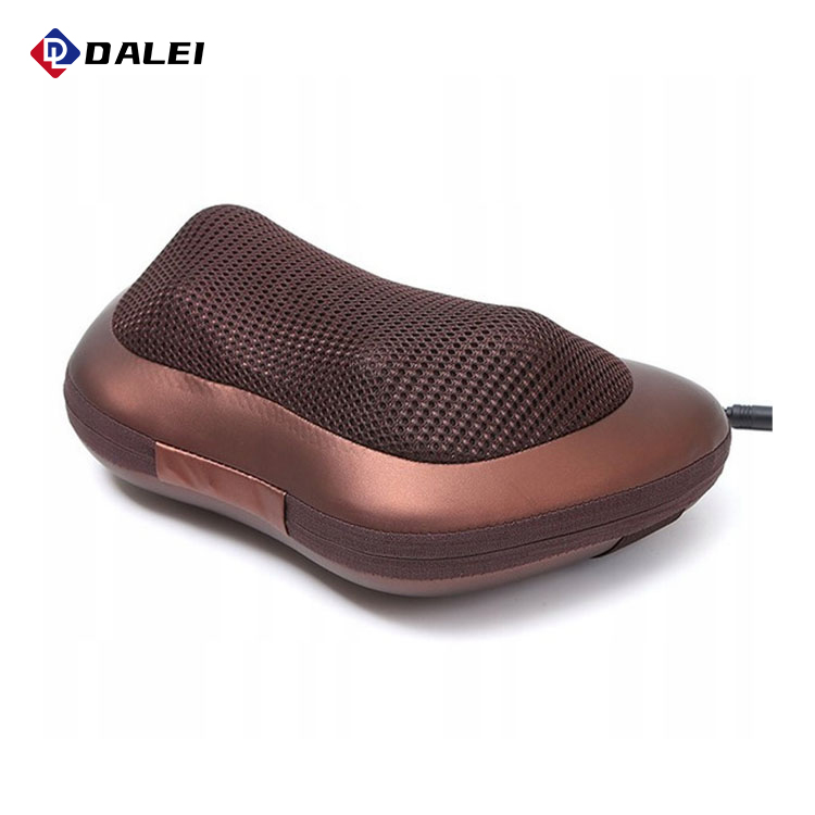Hot Sale Full Body Electric Car and Home Brown EU US Plug Pressure Neck Shiatsu Rechargeable Massage Pillow