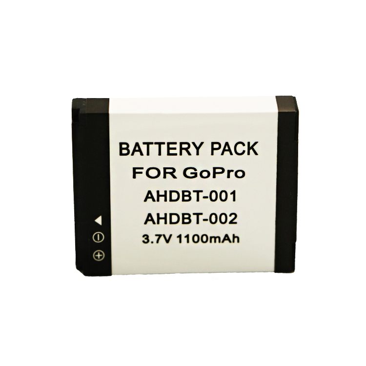 3,7 V 1100mAh Белый подходит для GoPro батарея AHDBT-001 камера Аккумулятор AHDBT-002 аккумуляторная батарея для цифровых фотоаппаратов