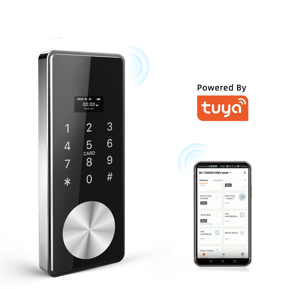 Интеллектуальный электронный дверной замок TT Lock Tuya с сенсорным экраном и клавиатурой