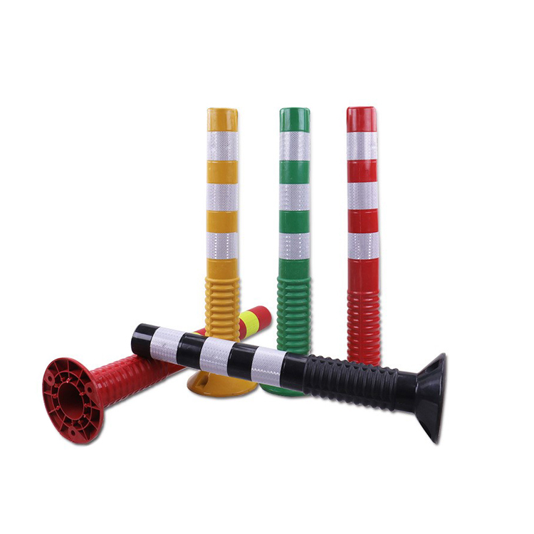Road Safety Post Reflective Removable Warning Post Plastic Bollard Traffic Safety Cones