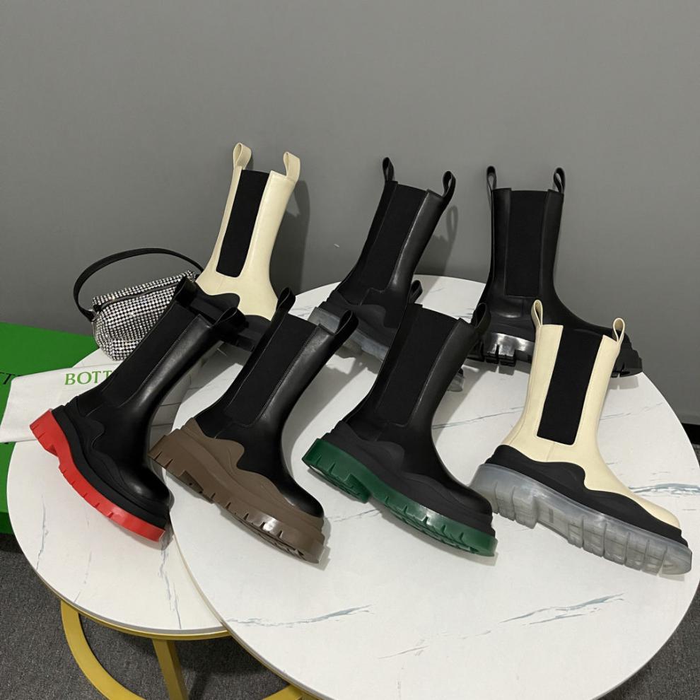 TX 2021 New mid-tube men and women couples Chelsea smoke boots and naked short boots single boots