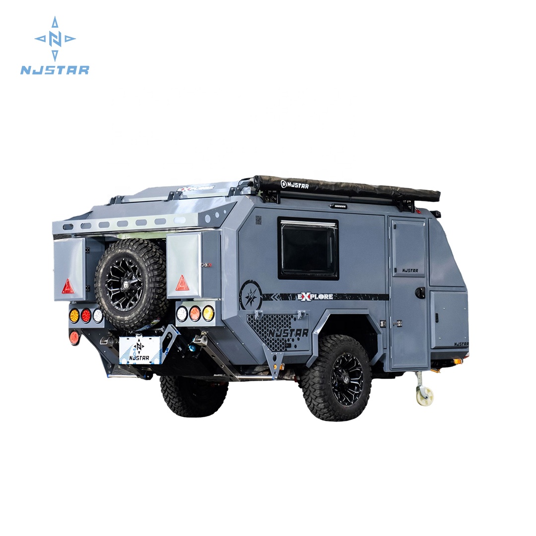 Прямая продажа с завода NJSTAR RV, уникальный дизайн, трейлер для кемпера, алюминиевый прицеп для кемпера