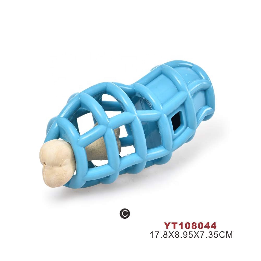 Custom Wholesale 3 in 1 IQ Fun Chew TPR Food Pet Leakage Treat Cat Dog Toy