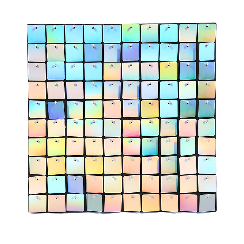 Pvc Backdrop Wedding Birthday Decoration Sparkle Multi Color Anti-uv Shimmer Sequin Wall Panel Shimmer Wall