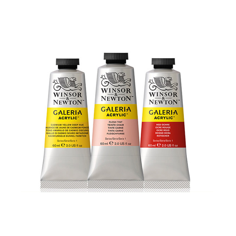 Winsor & Newton 60 colours 60ml wholesale artist professional aluminium tubes acrylic paint set for art