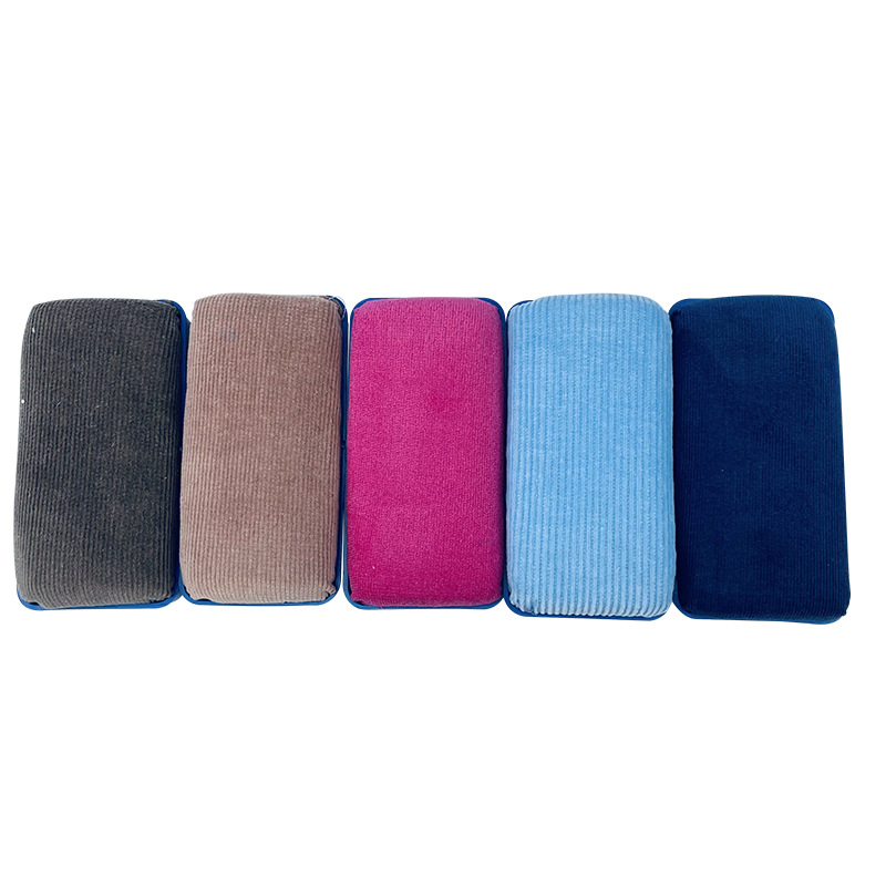 Black green white eraser chalk accessories school office easy to magnetic plastic flannelette eraser
