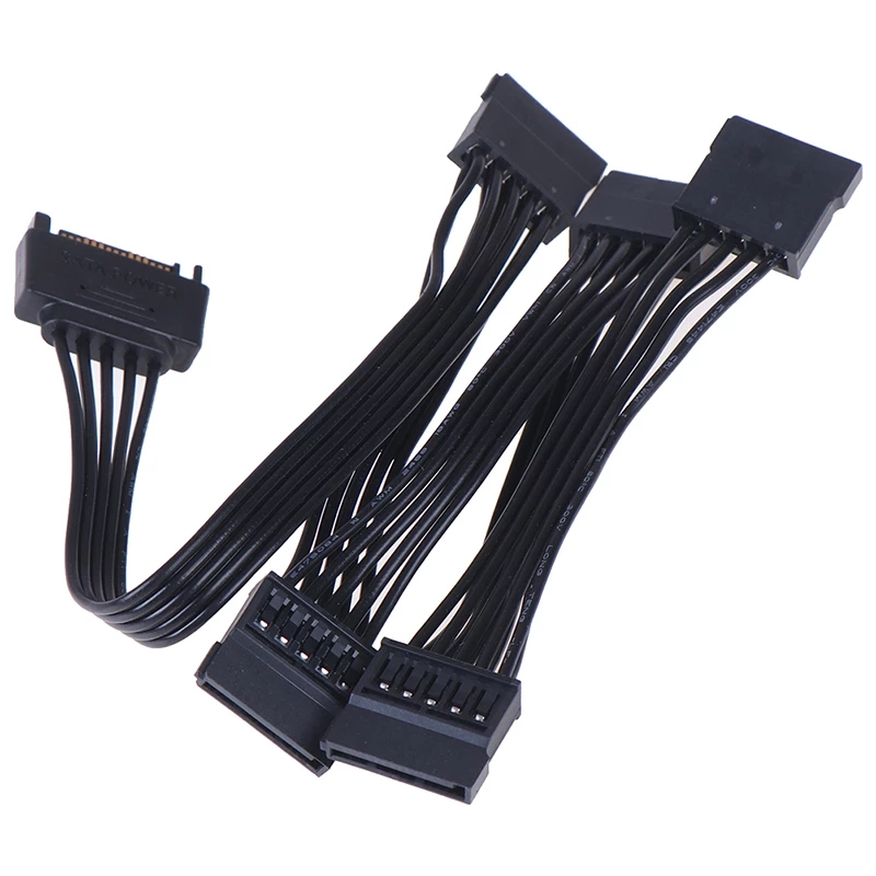 18AWG SATA 15Pin 1 до 5 кабель питания жесткого диска жесткий диск SSD жесткий диск кабель SATA кабель питания