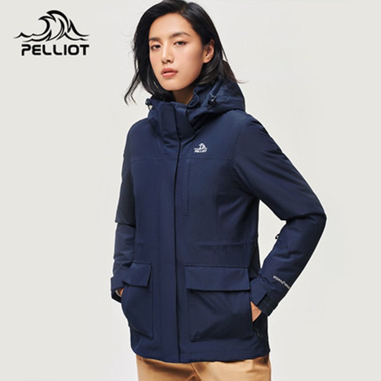 Newest stylish fashion women's duck down liner 3 in 1 rain jackets waterproof jacket