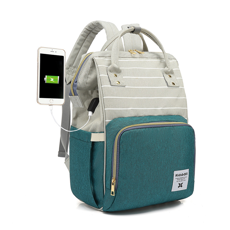 OEM Factory custom Waterproof 5 in 1 diaper bag