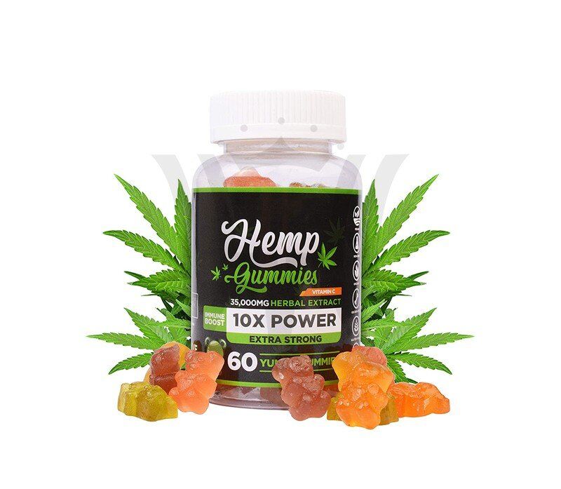 Конопли Gummy медведя-более сильной мощности-фокус мозга-60 штук-35000mg травяной экстракт-мы работаем по OEM и оптовая продажа женское бельё оптом
