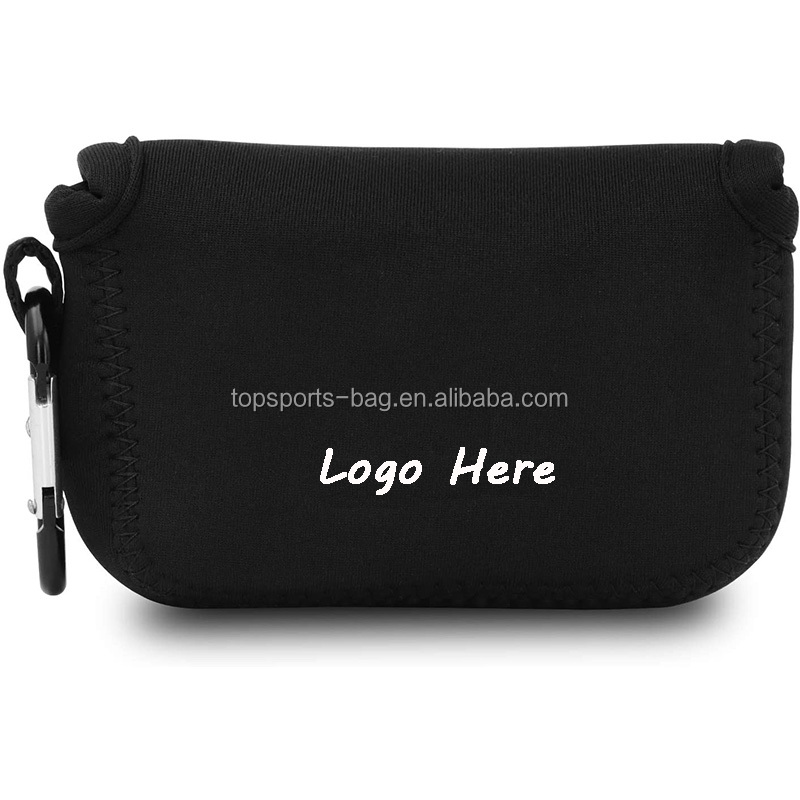 Personalized Logo Waterproof Neoprene Camera Bag Pouch with Carabiner