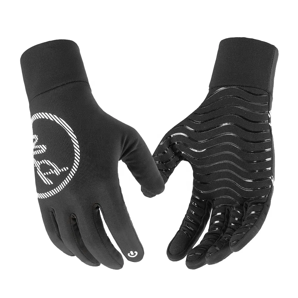 Custom Outdoor Cycling Sport Gloves Men Women Touchscreen Windproof Warm Thermal Gloves For Running Bike