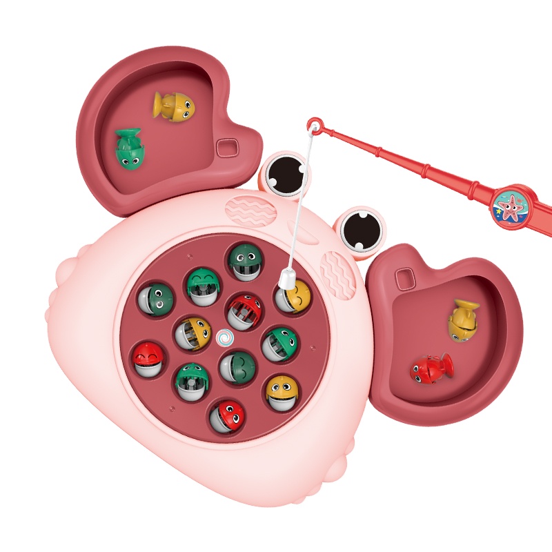 New design crab battery-operated children magnetic fishing game puzzle toys