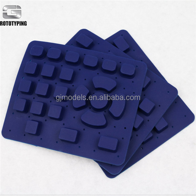 OEM Gaojie изготовленный на заказ 3d ABS Печатный прототип CNC механические детали силиконовый резиновый молдинг Кнопка вакуумного литья под заказ