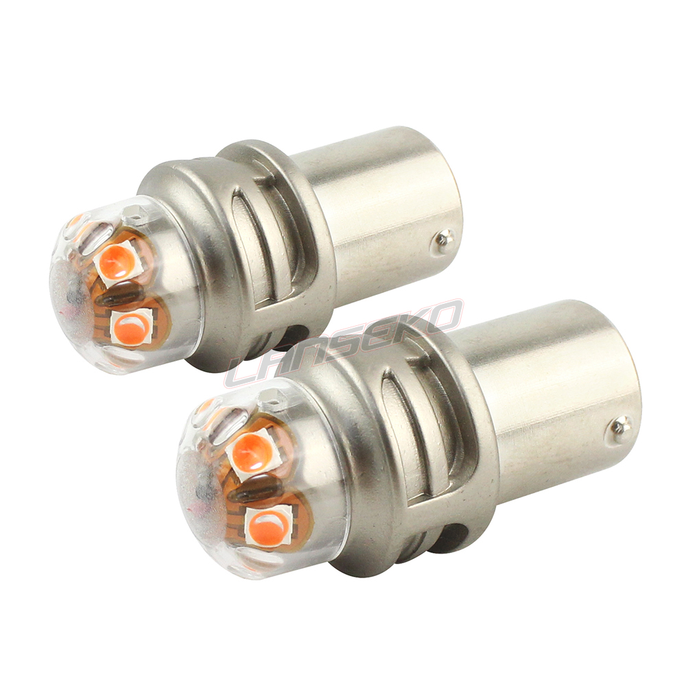 LANSEKO T9 Новая серия Желтый Янтарный автомобиль указатель поворота ba15s 1156 led P21W авто лампа поворота автомобиля лампа