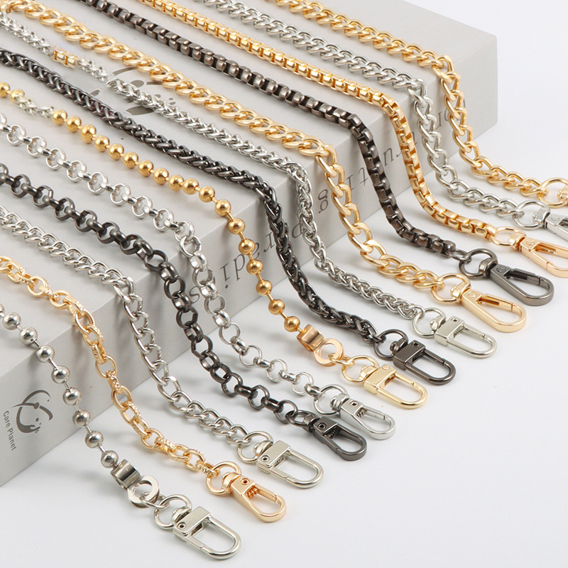 Metal Chain Strap For Bags Fashion Hardware Handles Crossbody Accessories For Handbag Replacement Purse Chain Strap