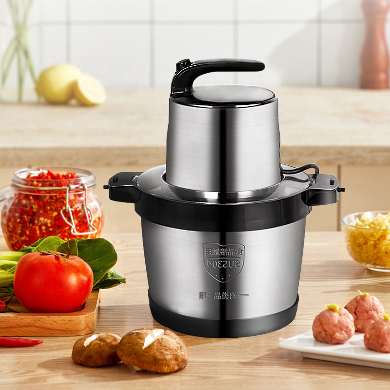 new arrival 6L stainless steel yam pounder commercial mincer electric meat grinder fufu machine
