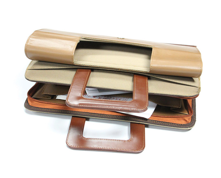 Hot Sale PU Leather 6 Ring Binder Case Executive Folder Cover Diary Mini Ring Binder File Folder