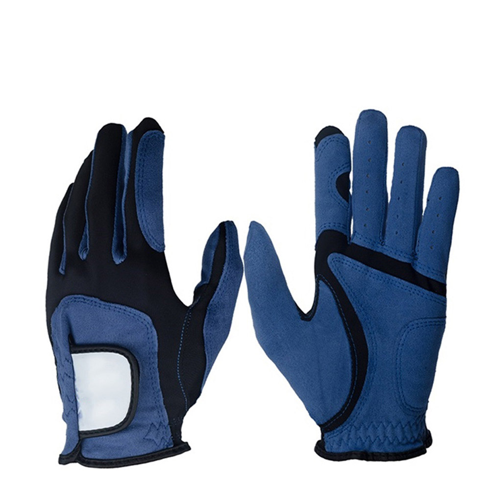 Hot Selling Blue Sheep Skin Golf Gloves Anti-slip Golf Gloves for Men Golf Sports with Custom Design