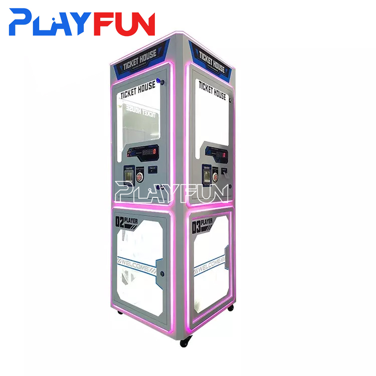 Playfun взаимодействующая Автоматическая 3-стороннее освещение билет костюм для косплея «резак дом станция аркадная игра машина счетчик eater машина