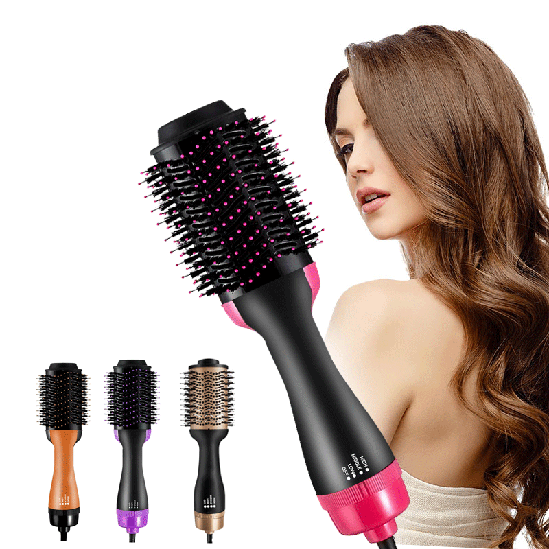 5-1 blow hair dryer brush one step hair blower brush hair dryer with brush attachment