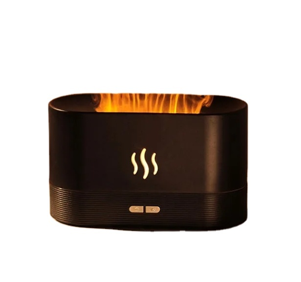 Simulation 3d air humidifier diffuseur USB ultrasonic fire lamp essential oil diffuser with