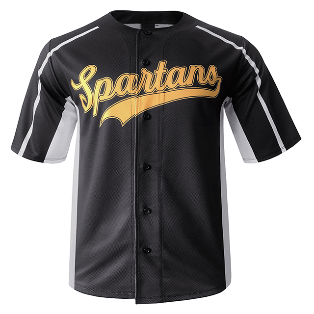 Wholesale breathable baseball shirts custom sublimated polyester baseball jersey stitched