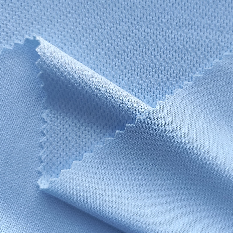 100 polyester knit breathable wicking bird eye mesh eyelet fabric