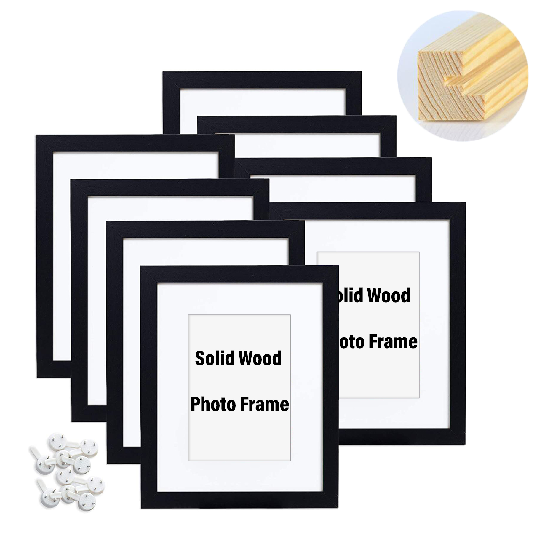Wholesale cheap A1,A2,A3,A4,A5,4x6,5X7,6X8,8x10,11x14,12x16,12x18,16x20,18x24,20x28,24x36 black picture poster wood photo frame