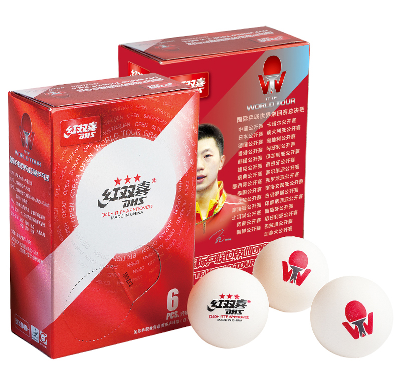 DHS ITTF World Tour 3 star D40+ training professional pingpong ball table tennis ball