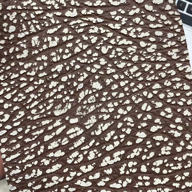 Hot Sell Elephant Grain Embossed Genuine Leather Cowhide Leather