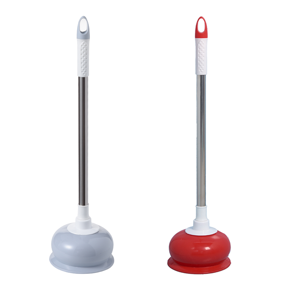 Manufactur stainless steel handle toilet plunger with PVC suction cup