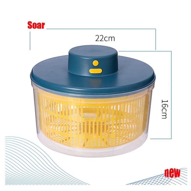 high quality dehydrator USB double layer Spinach Dryer Vegetable Salad Spinner