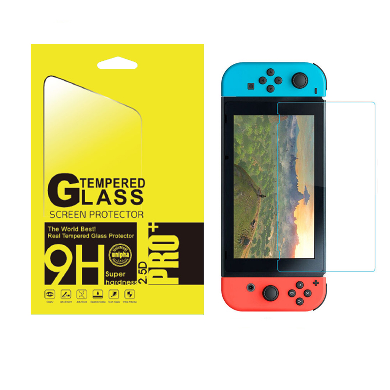 Screen Protector For Nintendos Switch NS Tempered Glass HD Protective Glass Anti-shatter With Paper Box