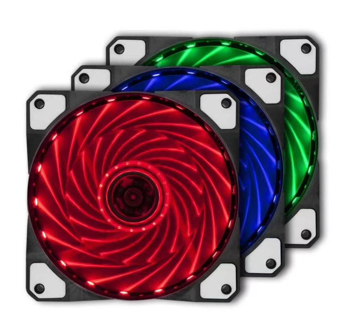 RGB-вентилятор охлаждения компьютера со светодиодной подсветкой 120 мм * 120 мм * 25 мм