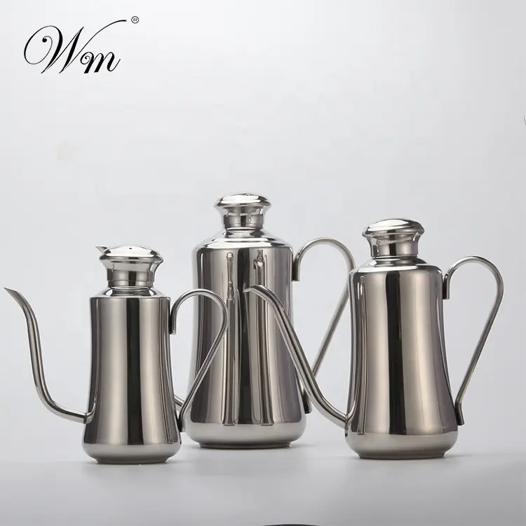 China Made Stainless Steel Kitchen Olive Oil Pot Oil Dispenser Oilcan