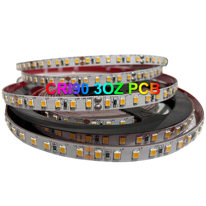 Пользовательская 2835 3OZ PCB 2700K 3000K 4000K 6000K high cri 90 60d 120d Светодиодная лента 8 мм 5 мм Высокое качество