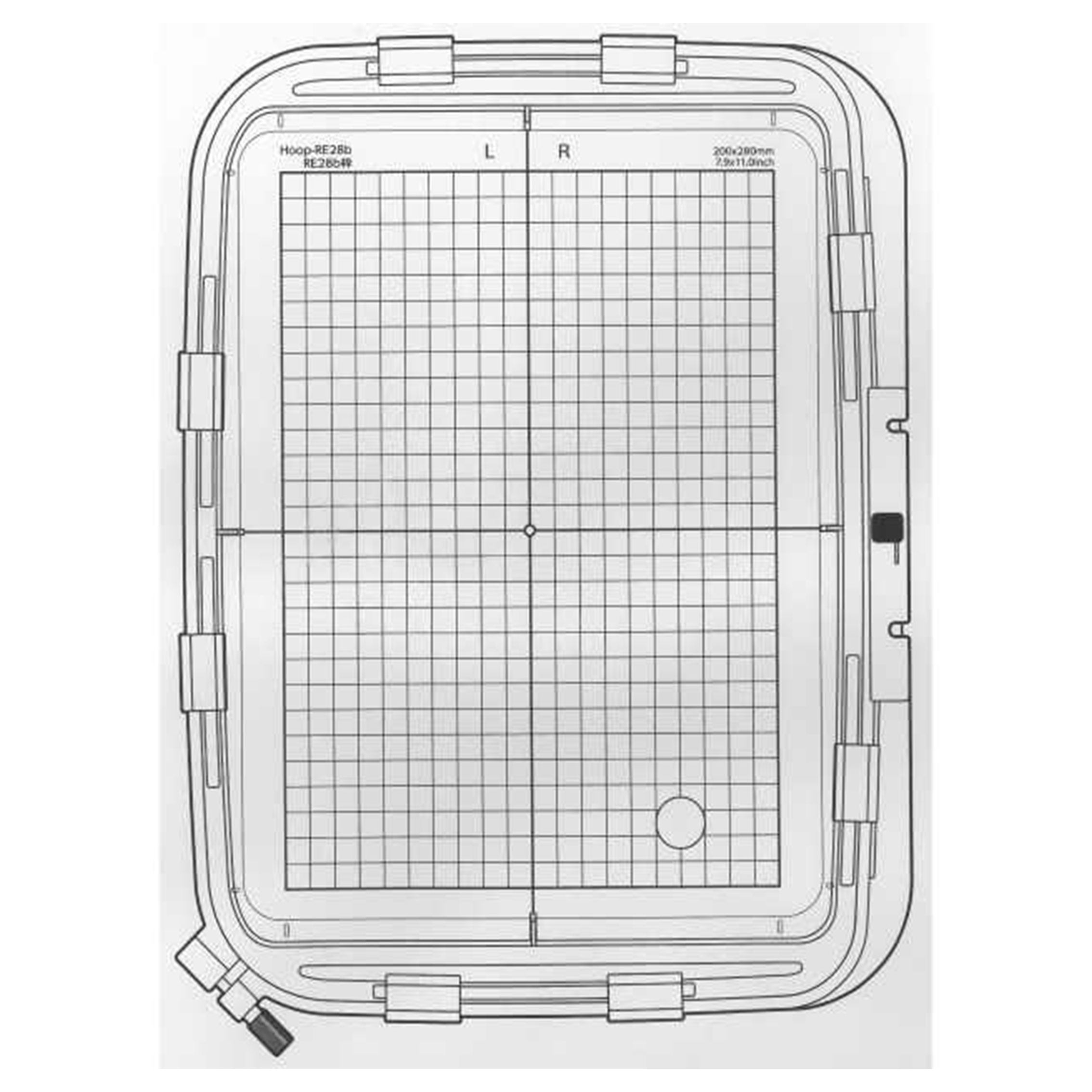 Кольцо для вышивки Janome RE28B 7,9x11 дюймов, для машины Janome MC500E и Elna 830