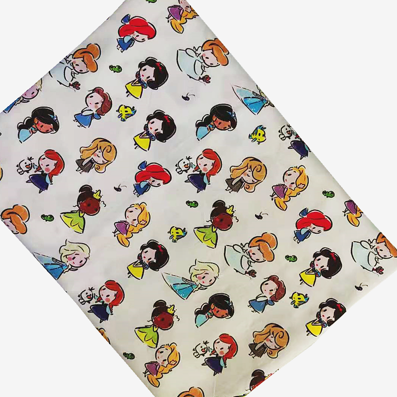 hot sale Digital cotton Printed Fabric 100% Cotton plain woven cotton Poplin Custom printed for baby clothing