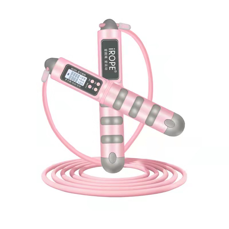 Bluetooth intelligent electronic counting wire rope healthy adult fat loss electronic screen skipping rope 2021