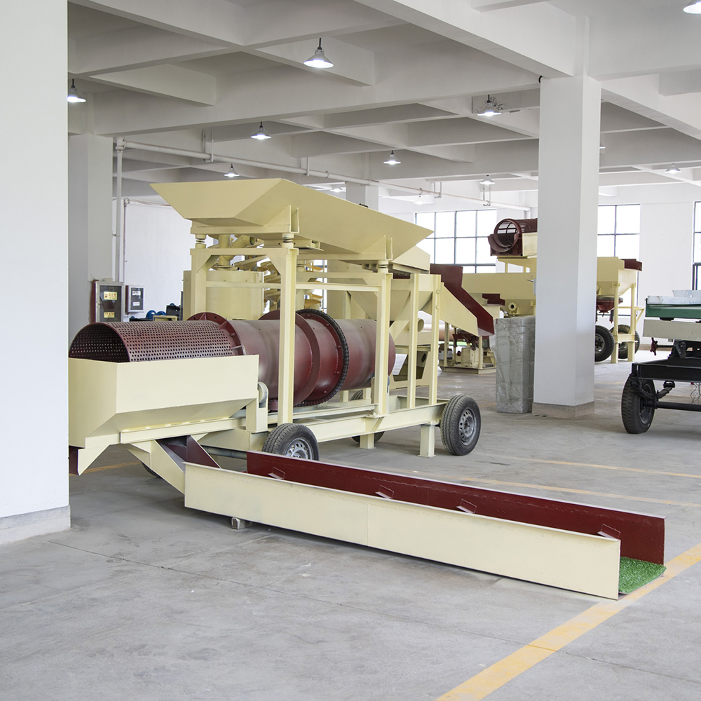 Mining separating trommel scrubber used for gold with clay