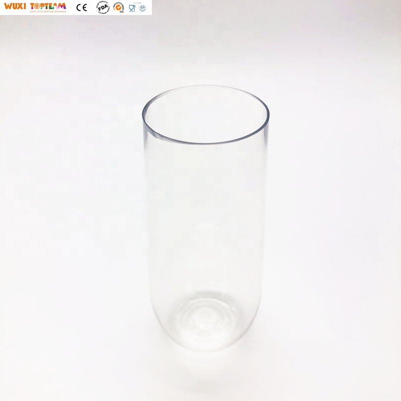 9oz Plastic Cup Reusable Stemless Plastic Wine Glass Champagne Flutes