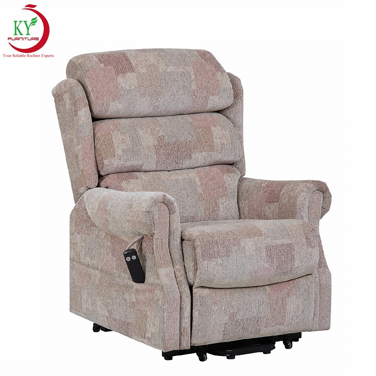 JKY Furniture Multi-position Beautiful Modern Amazon Design Comfortable Soft Fabric Power Lift Recliner Chair for Older