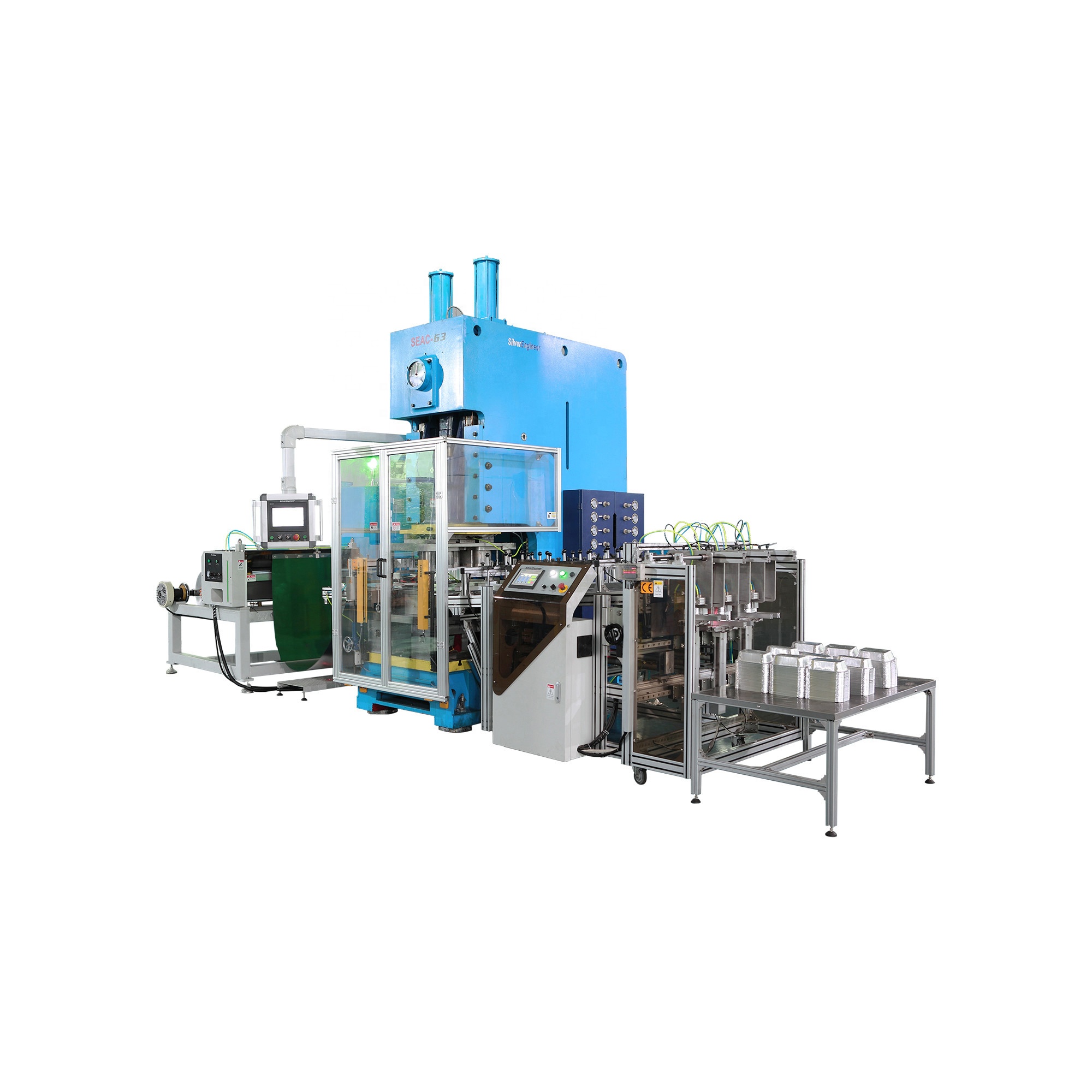 New automatic aluminium foil tray aluminum foil food container machine for food baking