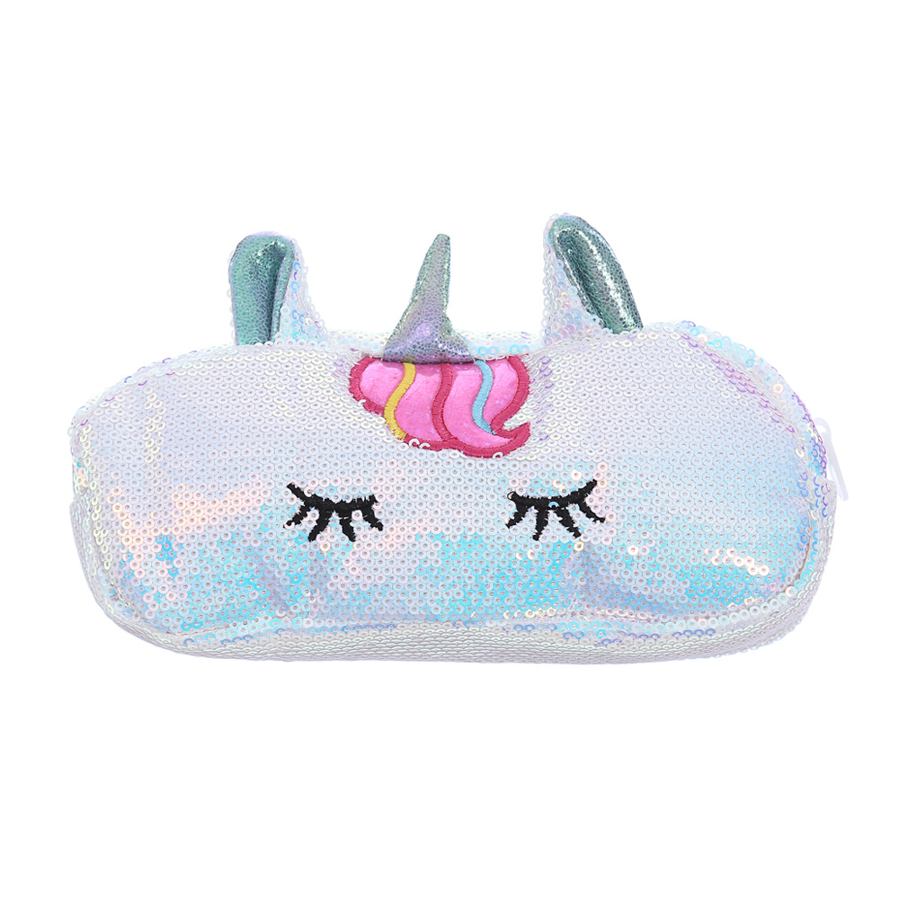 Seaygift kawaii Голографический лазерный школьный пенал для учеников сумки для хранения ручек милый Блестящий Единорог детский пенал для девочек