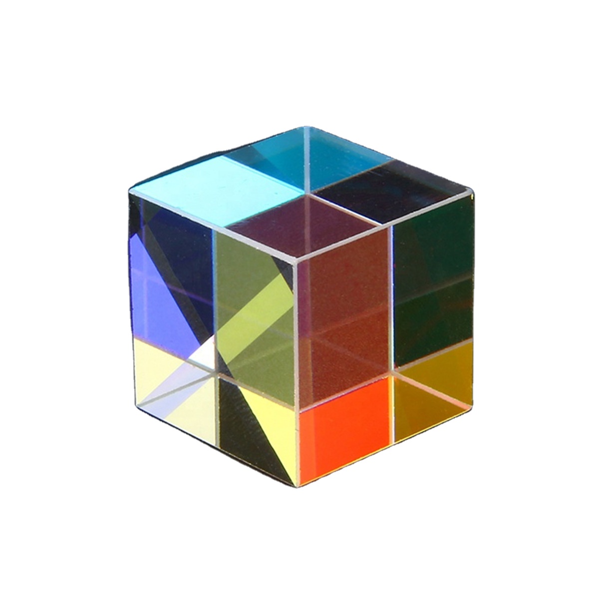 1 шт. 25*25*25 мм оптическое стекло RGB Призма дисперсии X-кубик для физики научить, художественное оформление