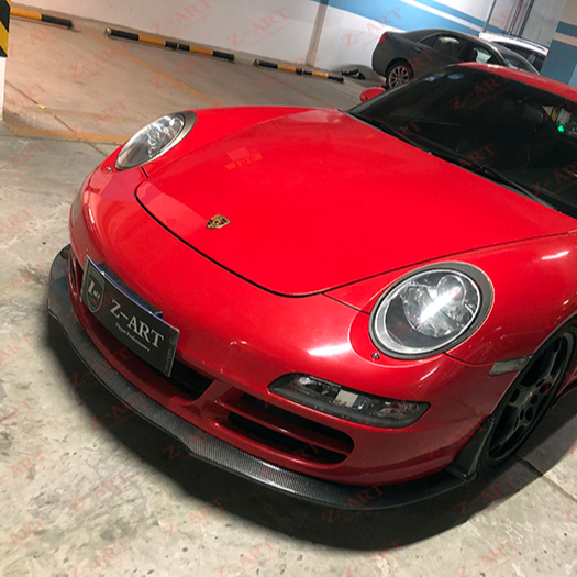 Оригинальный Z-ART RS юбка переднего бампера из углеродного волокна для 911 2005-2009 углеродное волокно ремонт выставочные стенды для 997 997,1 передний спойлер