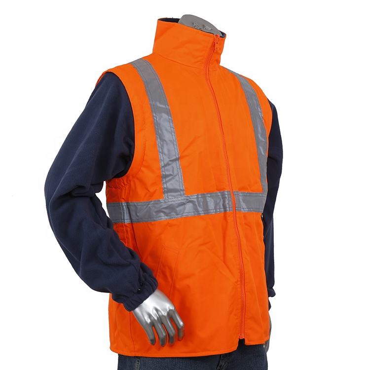Waterproof polyester high visibility men work Jacket