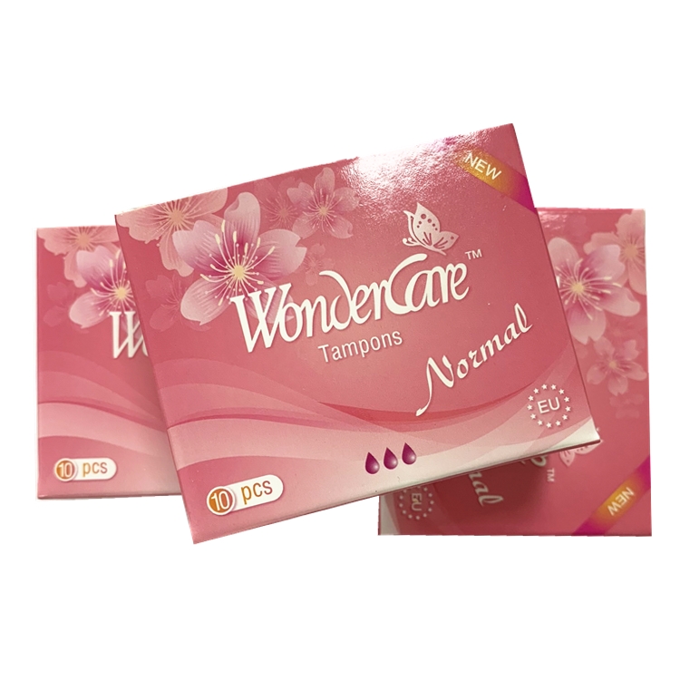 Wondercare мягкие биоразлагаемые органические тампоны с собственной этикеткой цифровые тампоны из органического хлопка