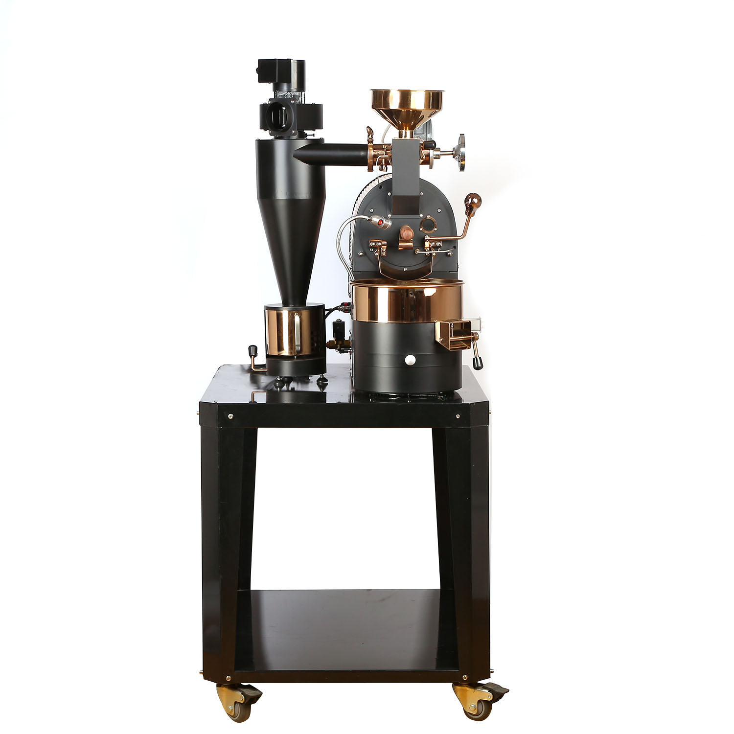 Commercial Coffee Roaster Machine Electric 600g Coffee Roaster Chaff Cyclone Cast Iron Burner